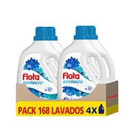 FLOTA OCEÁNICO | Detergente Líquido Quitamanchas incluso en Agua Fría para Lavadora | Ropa Blanca y de Color | Pack de 4 x 42 Lavados = 168 Lavados