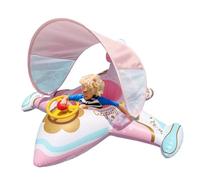 Flotador Avión para Piscina - Juego de Piscina Balsa con Sombrilla para | Cómodo de Natación para Amigos Familiares - Juegos Acuáticos Divertidos al Aire Libre