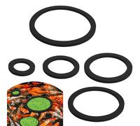 Flotador de acuario - Flotador para peces/barrera para plantas de 80 a 200 mm con canal para plantas, ideal para la gestión de alimentos de peces y protección de plantas en acuario, flotante, fácil de