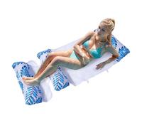 Flotador de agua para adultos, piscina inflable flotante,Piscina inflable desmontable Silla flotante para adultos | Hamaca portátil con red - Días calurosos relajantes Cama para broncearse