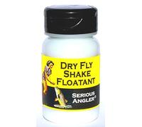 Flotador de batido de mosca seca: el flotador de pesca con mosca crea un revestimiento de polvo hidrofóbico en moscas secas con solo agitar. Restaura las moscas empapadas para que se sequen en