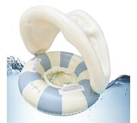 Flotador de bebé con persiana - Flotador de Piscina para bebés con Anti-UV - Asiento Inflable Seguro Juguete Plegable de natación para Playa y Verano