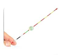 Flotador de burbujas ligero con eje de carbono de visibilidad transparente para pesca de fósforos, placer, carpa, trucha, 13 a 24 cm (E)