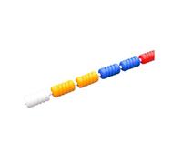 Flotador de cuerda de seguridad para piscina para competición interior y playas al aire libre, 5 bolas flotantes por 100 cm, equipo esencial de salvamento para seguridad en aguas poco profundas