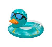 Flotador de de piscina - Flotador inflable de pato con lentejuelas, tubo de natación de agua brillante, de natación de PVC duradero, para la piscina, para niños
