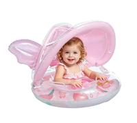 Flotador de Natación para Niños de Verano - con Toldo Juguetes Inflables Flotantes | Asiento Flotante Seguro De Verano Infantil | Niños Niñas Exterior Jardín Patio Lago Bañera Parque Acuático Guarderí