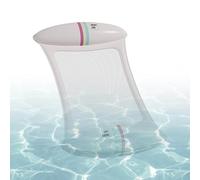 Flotador de piscina - Asiento portátil para el agua, vibrante azul azul estético, 1100 mm x 680 mm + válvula de inflación rápida, material sintético reforzado - para river y diversión al aire libre