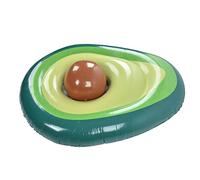 Flotador de Piscina de Aguacate, Flotador de Piscina Inflable de PVC para Adultos, Tumbona de balsa, Juguetes de Fiesta flotantes de Playa de Verano con Pelota, Cama BBL