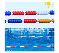 Flotador de piscina en espiral, cuerda divisora de seguridad de 4,5 m, flotador de separación de alberca para interiores y exteriores, divisor de extremo poco profundo, cordón duradero para seguridad