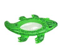 Flotador de piscina inflable con forma de cocodrilo, anillo de natación ergonómico
