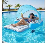 Flotador De Piscina Motorizado Eléctrico, Tumbona Inflable De Tubo