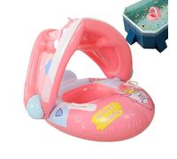Flotador de piscina para bebé, flotador de natación para bebé con toldo, tubo de piscina para bebé con toldo, anillo de agua para niños de 6 a 36 meses, para niños y niñas, verano, clima cálido