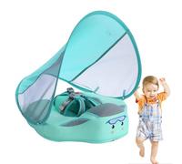 Flotador De Piscina Para Bebés - Flotador De Piscina Para Bebés Con Dosel, Flotadores Ďe Natación Ṕara B́ebés, Flotadores Đe Piscinas No Inflables, 47x48x15 Cm + 92x46 Cm Toldo Solar Cubierta D́e Pol