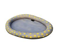 Flotador de piscina para perros inflable - Flotador de flotación para cachorros, plegable en seco, tela Oxford resistente a las lágrimas, juguete de balsa para perros fuera del verano, no deslizante