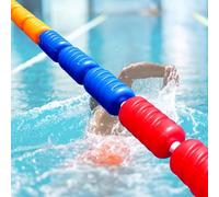 Flotador divisor de carriles para piscinas, flotadores divisores de carriles, línea de seguridad para piscinas escolares y domésticas, división de aguas poco profundas y profundas, con boyas ovaladas