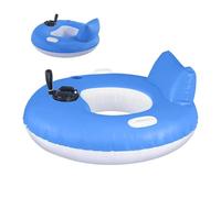 Flotador eléctrico inflable - Tumbona de agua impulsada por motor | Sofá de natación flotante pesado | Cama de bronceado cómoda de 39.76 pulgadas de ancho | ergonómico de vinilo de marino