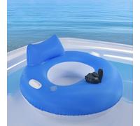 Flotador eléctrico para piscina, flotador inflable eléctrico, silla de piscina motorizada, tumbona inflable con asas, para nadar en el río lago, bronceado, verano, mujeres y hombres