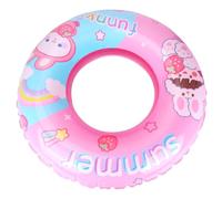 Flotador Hinchable Piscina Niños, Flotadores Piscina Infantil, Anillo de Natación Inflable con Válvula de Seguridad, Swimming Ring Kids para Verano Playa Fiesta 3-6 Años (62cm) (Conejito de Fresa)