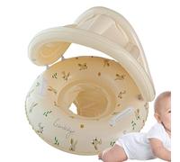 Flotador Infantil con Toldo,Artículos inflables para Agua - Colchoneta Hinchable para Piscina - para Playa Bañera Exterior Vacaciones al Aire Libre