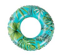 Flotador inflable,Gran Tubo De Alta Densidad Con Planta Tropical,Anillos de Natación Inflables - Para Mujeres Hombres Adultos Verano Viajes Vacaciones Playa Lago Río Gimnasio
