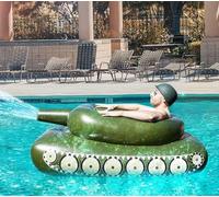 Flotador Inflable para natación con Tanque de Piscina, Asiento de natación Inflable con cañón de Agua, Juguete de Agua, Flotador de Piscina, Anillo de natación para Adultos(Size:162cm)