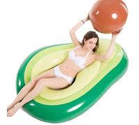 Flotador inflable para piscina de aguacate con pelota de agua divertida para el verano en la playa, natación, juguetes flotantes, para niños, adultos
