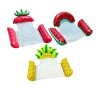 Flotador Inflable para Piscina, Durabilidad A Prueba De Fugas, 28x24x2 Cm, Flotador Inflable para Piscina con Fondo De Malla, Cama con Silla Hamaca Flotante De 4 Tubos, Fácil De Inflar, para Tomar El