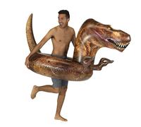 Flotador inflable PoolCandy con forma de dinosaurio T-Rex de 122 cm. Perfecto para adultos, adolescentes y ni os. Gigantesco juguete de lujo para