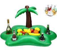 Flotador Inflable Posavasos para Bebidas en Piscina Soporte para Bebidas Flotante Ensalada Barra De Frutas Piscina Fiesta Flotante Playa de Verano LatasJarras Botellas de Cerveza de Natación