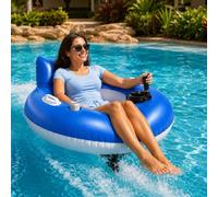 Flotador Motorizado Recargable Piscina, Tumbona Motorizada Para Piscina A