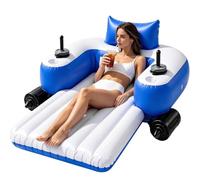 Flotador Motorizado Recargable Piscina, Tumbona Motorizada Para Piscina B