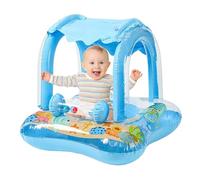 Flotador para bebé con parasol - Flotador inflable para niños | Animal con cubierta protectora para niños y niñas actividades acuáticas de verano piscina playa lago