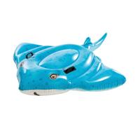 Intex Flotador Hinchable, 145X185 cm, Diseño Raya, Incluye Parche reparación, Colchoneta con 2 Asas, con 2 cámaras de Aire, Colchonetas de Piscina, Hinchables Playa, Juguete Agua (57576)