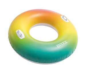 Flotador redondo hinchable intex rainbow 122 cm