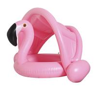 Flotador rosa para bebé, diseño antideslizante, cojín de asiento suave, asiento reforzado, soporta hasta 40 libras, apto para uso en interio