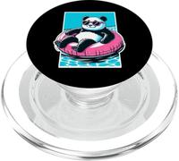 Flotador Rosa para Fiestas en la Piscina, para Hombres, Mujeres, niños, Divertido Panda de Piscina PopSockets PopGrip para MagSafe