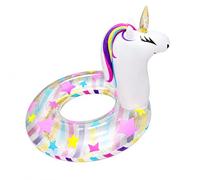 Flotador Unicornio Dwafill Flotador Unicornio Fiesta Natación Animales Flotador Verano Playa, Piscina Fiesta (Estrellas)