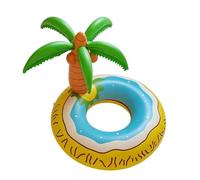 Flotadores adultos de piscina, tropical gigante hinchable con forma de palma, flotador de piscina tropical, para agua, playa, río, verano, , bronceado exterior