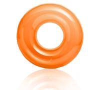 Flotadores Anillo Piscina para Adultos, Rueda Hinchable con 90cm, Naranja Neón Anillo Inflable Piscina de PVC Anillos de Natación Piscina Flotante Playa Fiesta De Agua Verano para Adultos Niños