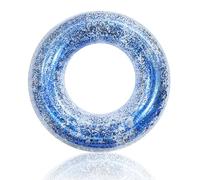 Flotadores Anillo Piscina para Niños, Rueda Hinchable con 70cm, Azul Lentejuela Anillo Inflable Piscina de PVC Anillos de Natación Piscina Flotante Playa Fiesta De Agua Verano para Niños y Niñas