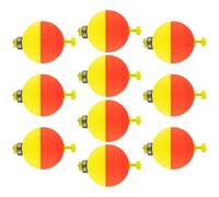 Flotadores De , 1,9 X 1,9 Cm, Paquete De 10 Con Peso Ovalado | Accesorios Para Aparejos De Peso De Plomo Deslizante A Presión De Espuma EVA De 15 G | Cangrejos Bluegill Chub Bass Trucha Equipo De