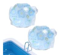 Flotadores de brazo de natación, 1 par de mangas flotantes para piscina con lentejuelas, anillo de agua de natación, para niños y niñas, vacaciones, parque acuático, río, lago, playa, patio trasero al