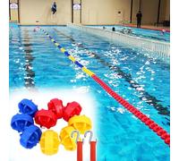 Flotadores de cuerda divisores de carril de piscina para extremo profundo, líneas flotantes de boya para organización y seguridad de la piscina