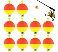 Flotadores de - Juego de Diez ovaladas deslizantes | Accesorios para Deportes de Agua Dulce | Equipo Línea de Montaje Visibilidad Flotabilidad Peces Río Lago Técnica Detección Estabilidad