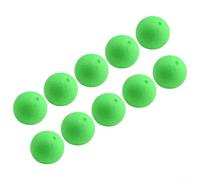 Flotadores de pesca de 15 mm, paquete de 10, indicadores de golpe de bola de espuma para pesca nocturna y de aguas profundas, aparejos flotantes con anillo guía y sin, amarillo/rojo/verde (tipo A