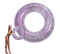 Flotadores Hinchables Piscina para Adultos Niños,90cm Morado Lentejuelas Caucho de Juguetes Flotador Piscina,Juegos de Agua Natación para Playa Fiesta de Verano Hombres Mujeres Niños y Niñas