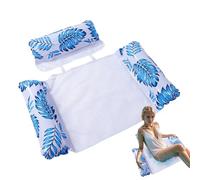 Flotadores inflables para alberca, silla flotante desmontable para adultos, cama relajante portátil con red bronceadora para tomar el sol en días calurosos para viajes y uso en la playa