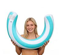 Flotadores Inflables para Piscina,Lounge portátil para Nadar en Forma de U | Flotadores acuáticos Tipo Noodle Gruesos para Adultos,para Playa, río, Orilla, Exterior, Verano, Viaje,