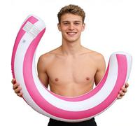 Flotadores inflables para piscina: material hermético de PVC espesado, diseño en forma de U | Bastón flotante estilo Candy, cama duradera para balsa de agua, flotador para piscina