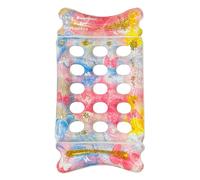 Flotadores Piscina para Adultos | Colchonetas Flotantes con de Lentejuelas y Reposacabezas,Juguete Acuático Hinchable Plegable PVC Flotador Piscina - Para Adultos Y Niños En Verano Exterior Jardín Pat